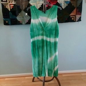 Fun tie dye dress with tiny stud details